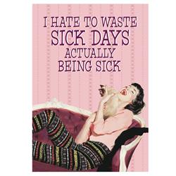 Sick days card