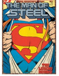Superman suit large tin sign