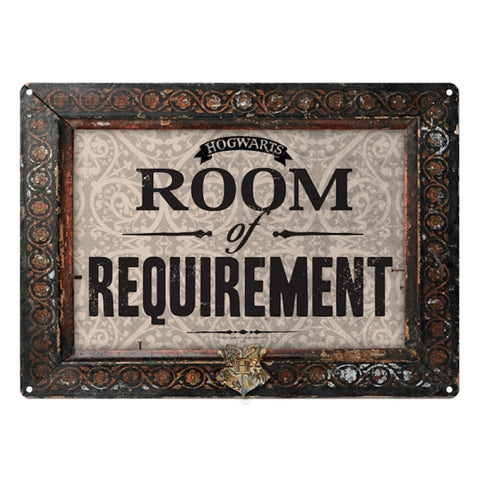 Room of req. small tin sign