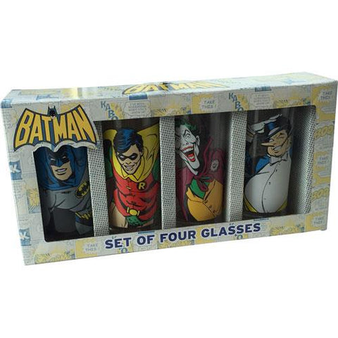 Batman set of 4 glasses