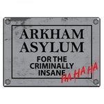 Arkham small tin sign