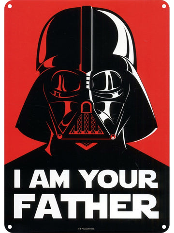 Your father small tin sign