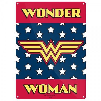 Wonder Woman small tin sign