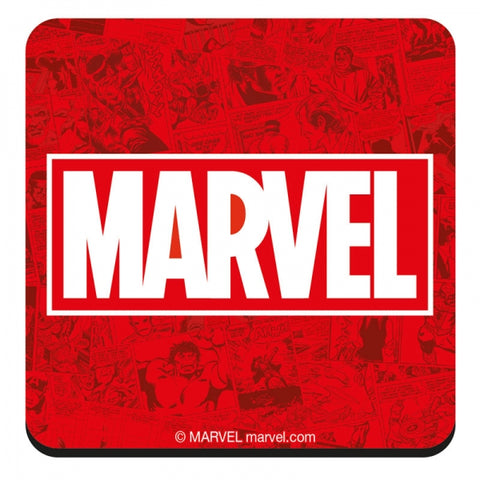 Marvel logo coaster