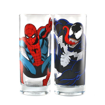 Spiderman glass set
