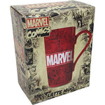 Marvel logo latte mug