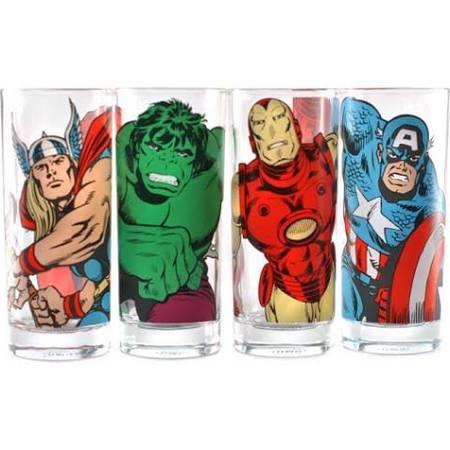 Marvel set of 4 glasses