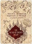 Marauder map tin sign