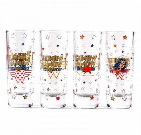 Wonder Woman mini glass set