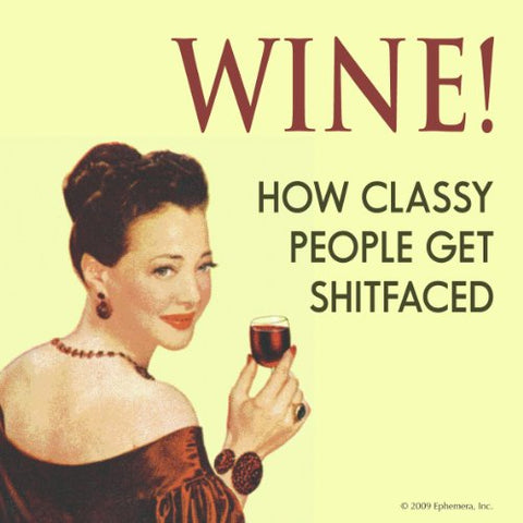 Wine classy people coaster