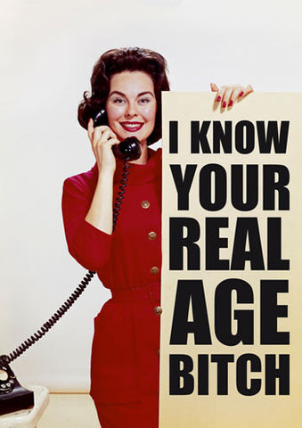 Real age bitch card