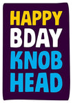 Happy Birthday knob head card