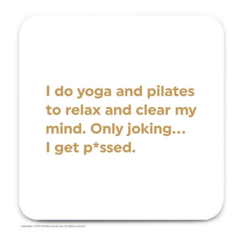 Yoga and Pilates coaster