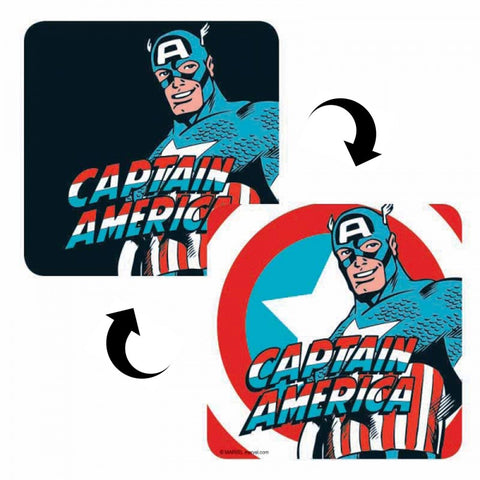 Captain Amercia lenticular coaster