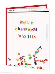 Merry Christmas big tits card