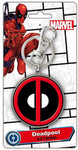 Deadpool logo pewter keyring