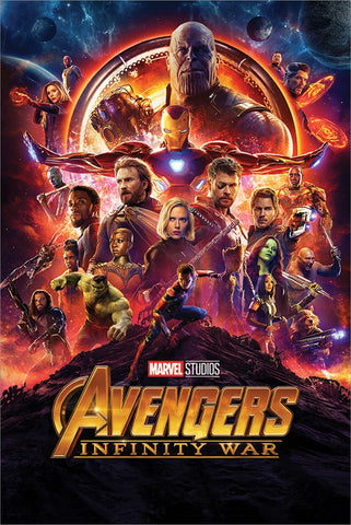 Avengers infinity war one sheet