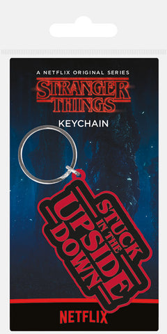 ST Stuck in the Upside Rubber Keychain