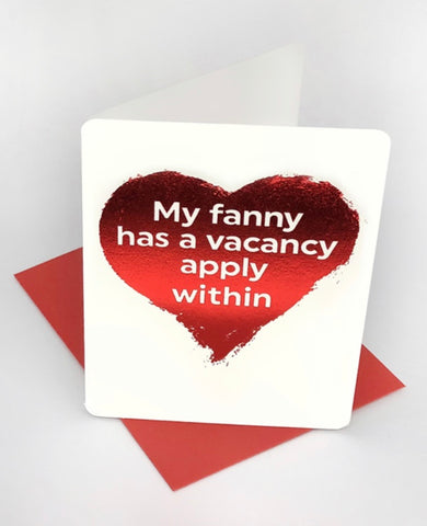 Fanny vacancy mini card