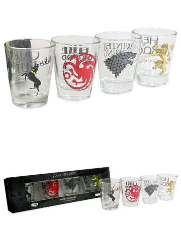 Game of Thrones shot glasses