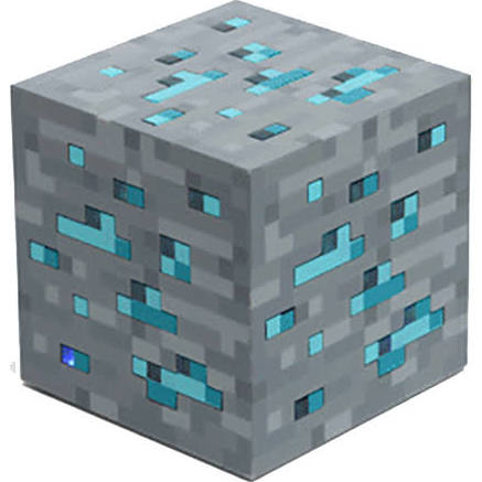SALE Minecraft blue ore light