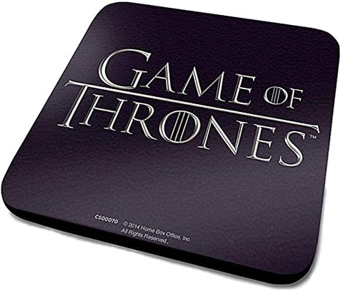 Game of thrones black logo coaster