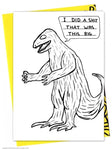 Shrigley Dinosaur shit card