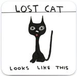 Shrigley lost cat coaster
