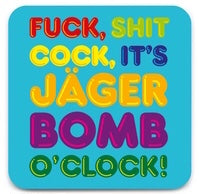 Jager bomb oclock coaster