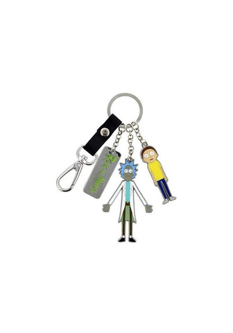 Rick & Morty metal keychain