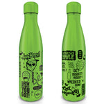 Rick and Morty Quotes metal bottle