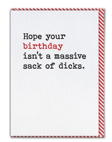 Sack of dicks card