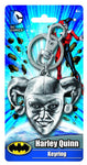 Harley Quinn pewter keyring