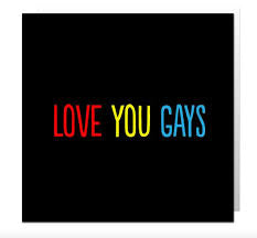 SALE Love you gays card