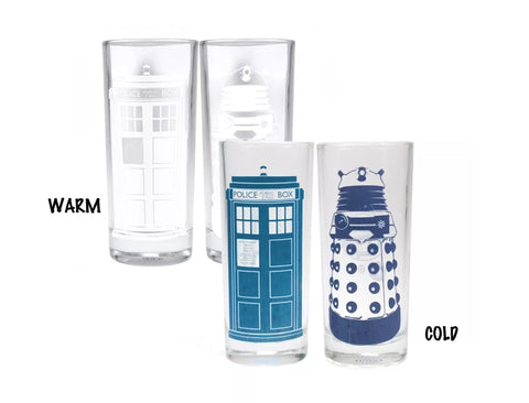 Dr who set of two cold change glasses