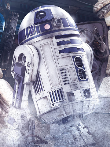 Last Jedi R2-D2 canvas