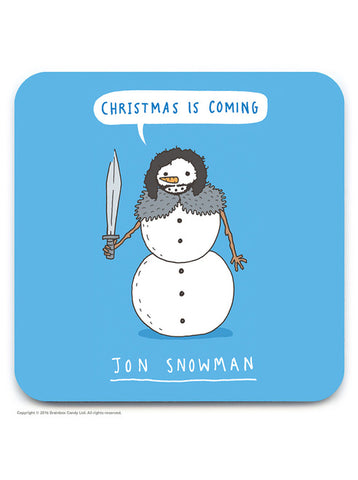 Jon Snowman Chrustmas coaster