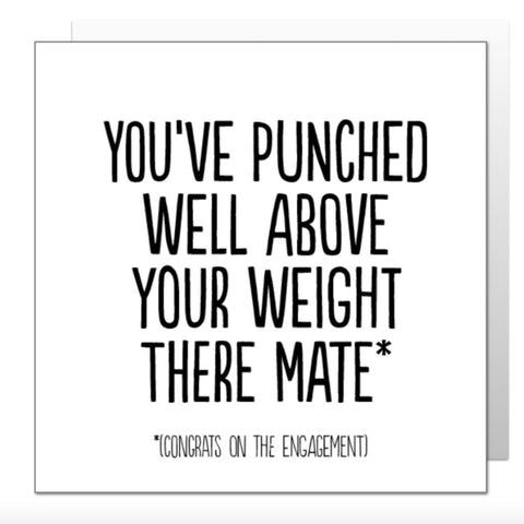 Punched above your weight card