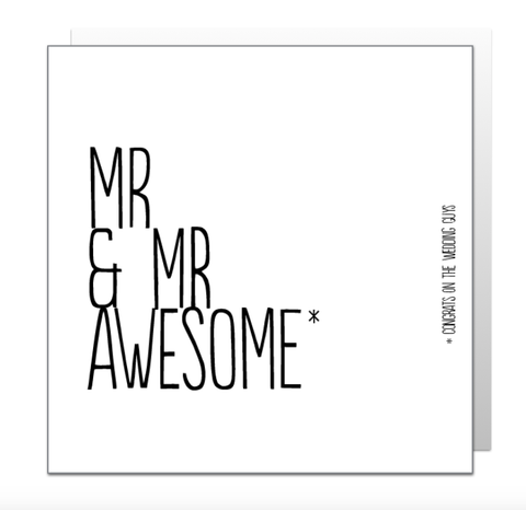 Mr & Mr Awesome