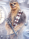 Last Jedi Chewbacca canvas
