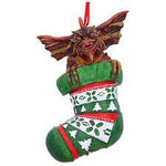 Gremlins Stripe in stocking hanging ornament