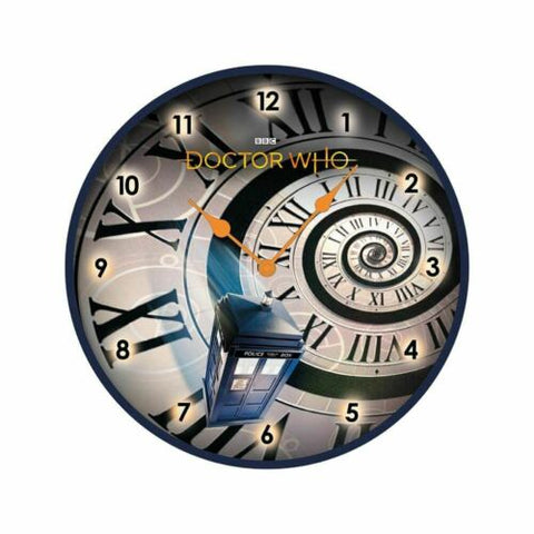 Dr Who Tardis time Spiral clock