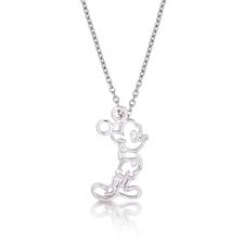 Mickey outline WGP Necklace