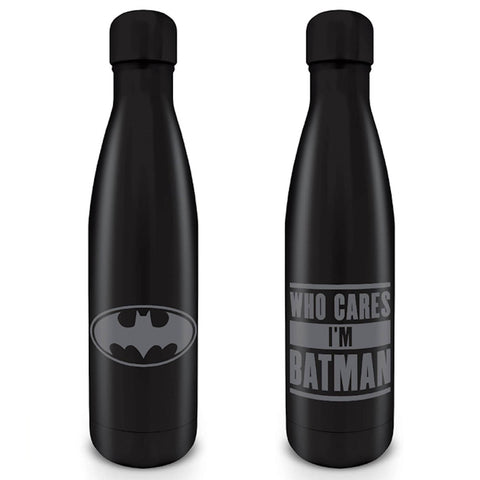Batman who cares metal drinks bottle