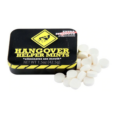 Hangover Helper mints in tin