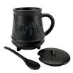 Cauldron mug with lid  and spoon