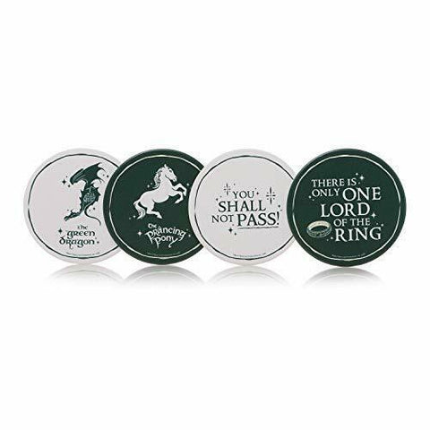 Lord of the rings ceramic coaster set