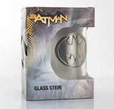 Batman logo glass stein