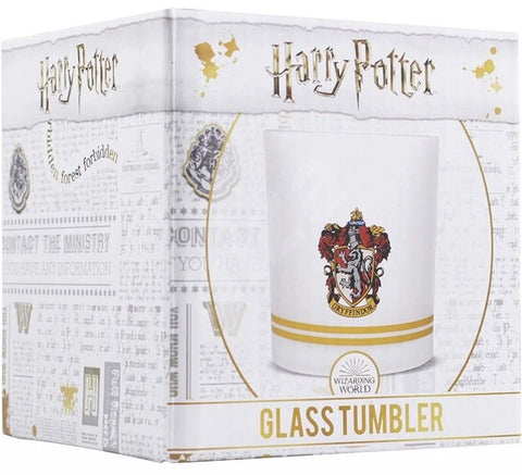 Gryffindor boxed tumbler glass